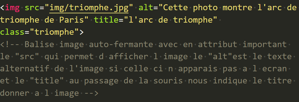 balise image en Html5 Balise Html image
