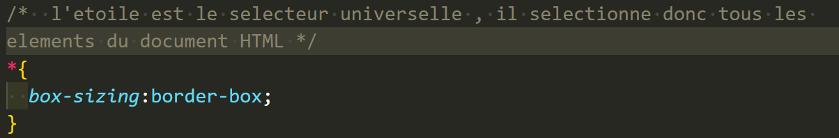 commentaire en CSS3