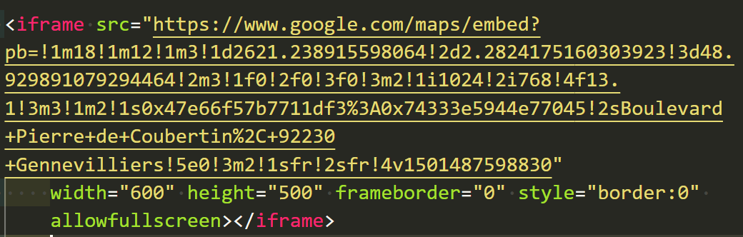 code google map